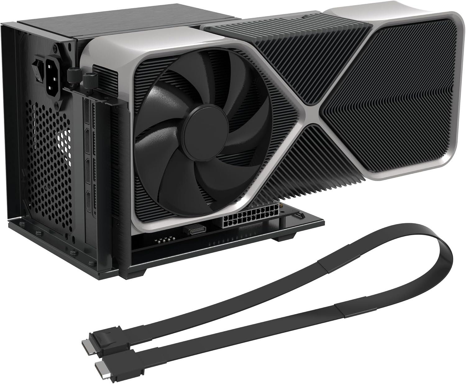 Oculink Gpu Dock Station - PCIe 4.0 X4 64Gbps EGPUドック（19.7インチSFF-8611 OCuLinkケーブル付き）、SFF-8612