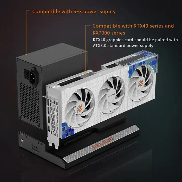 PELADN Link S-2 グラフィックス カード ドッ - Oculink Gpu Dock Station のレビューと価格