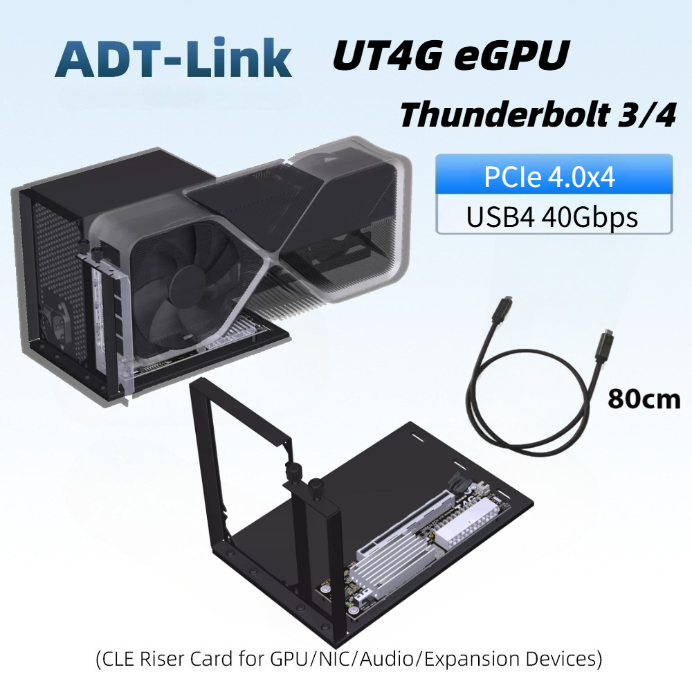 アップグレードされたUT4G UT3G EGPU Thund - Gpu External Dock Egpu Thunderbolt 4 のレビューと価格