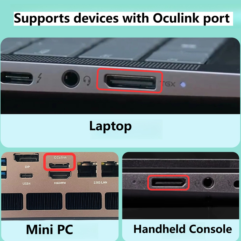 eGPU PCIE 4.0 X4 Oculink / M.2 - Oculink Gpu Dock Station のレビューと価格