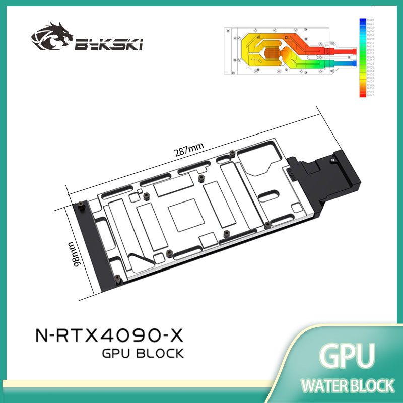 Bykski N-RTX4090-X GPUウォーターブロッ - Rtx 4090 Water Block Full Cover のレビューと価格